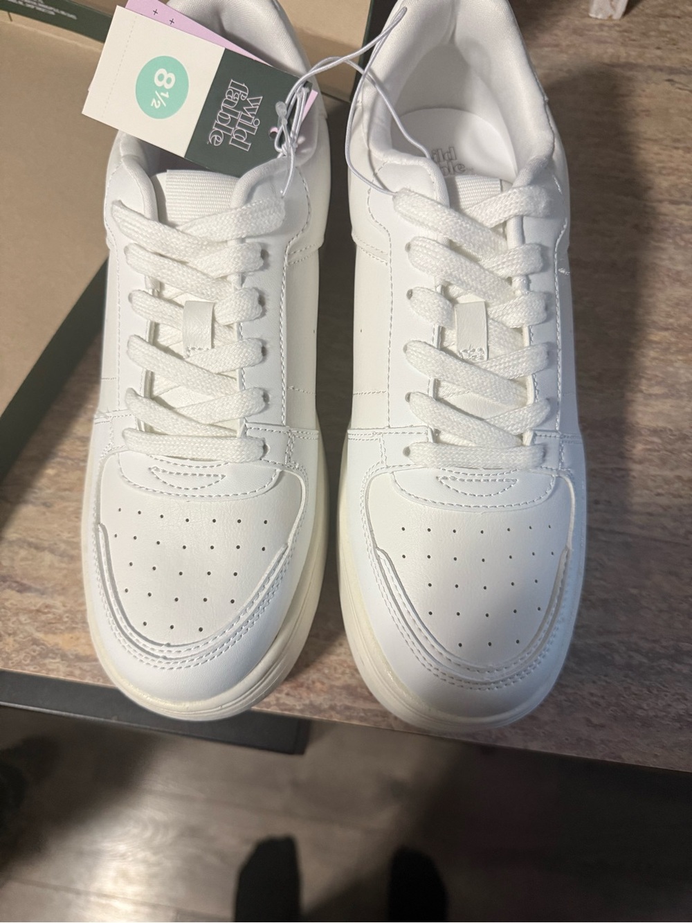 Target White womens Low-Top Lace-Up Sneakers